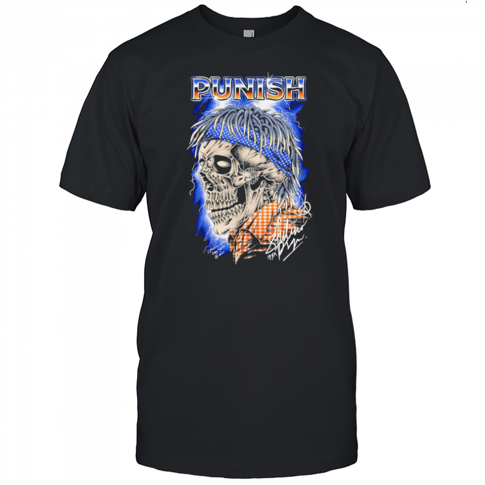 Punish skull lightning classic shirt