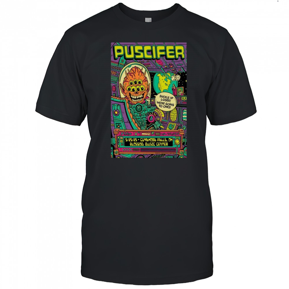 Puscifer Blossom Music Center Cuyahoga Falls OH May 25 2025 Concert t-shirt