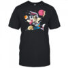 Rabbit Dunk Melting Skeleton Street Art Cartoon Graphic shirt