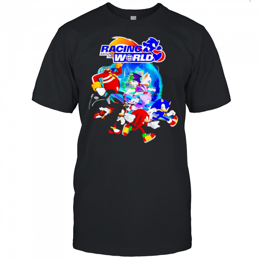 Racing Around World cartoon shirt