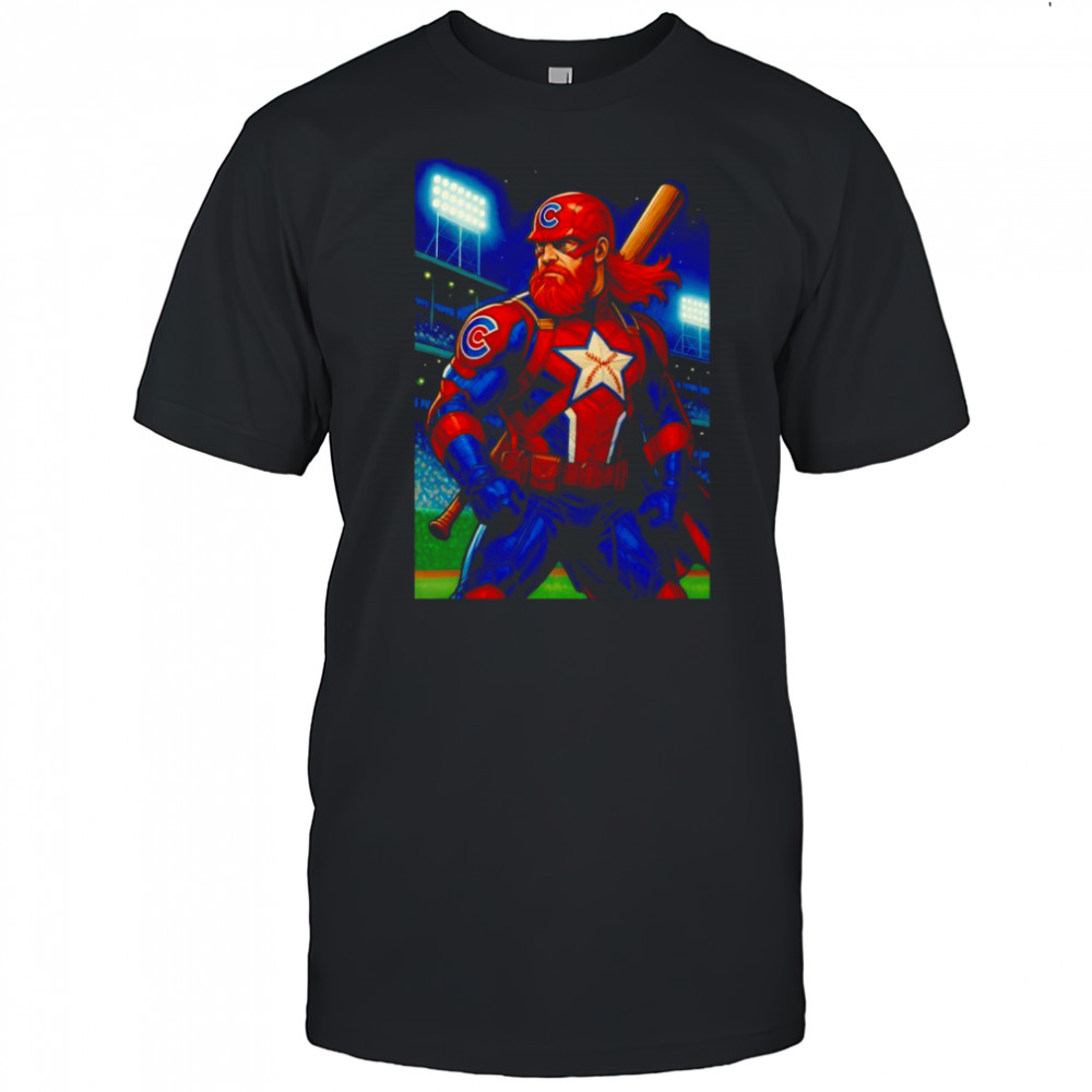 Red Guardian Chicago Cubs baseball shirt