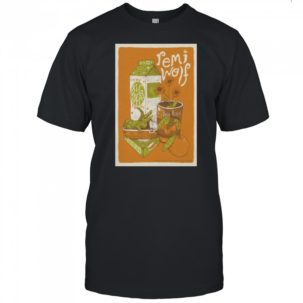 Remi Wolf The Big Ideas Tour May 1 2025 With Dana Alden Clearwater Florida Poster Graphic t-shirt