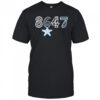 Retro 8647 Starfish Seashells Print shirt