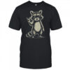 Retro Raccoon Rock Music For Men Women Funny Raccoon shirt
