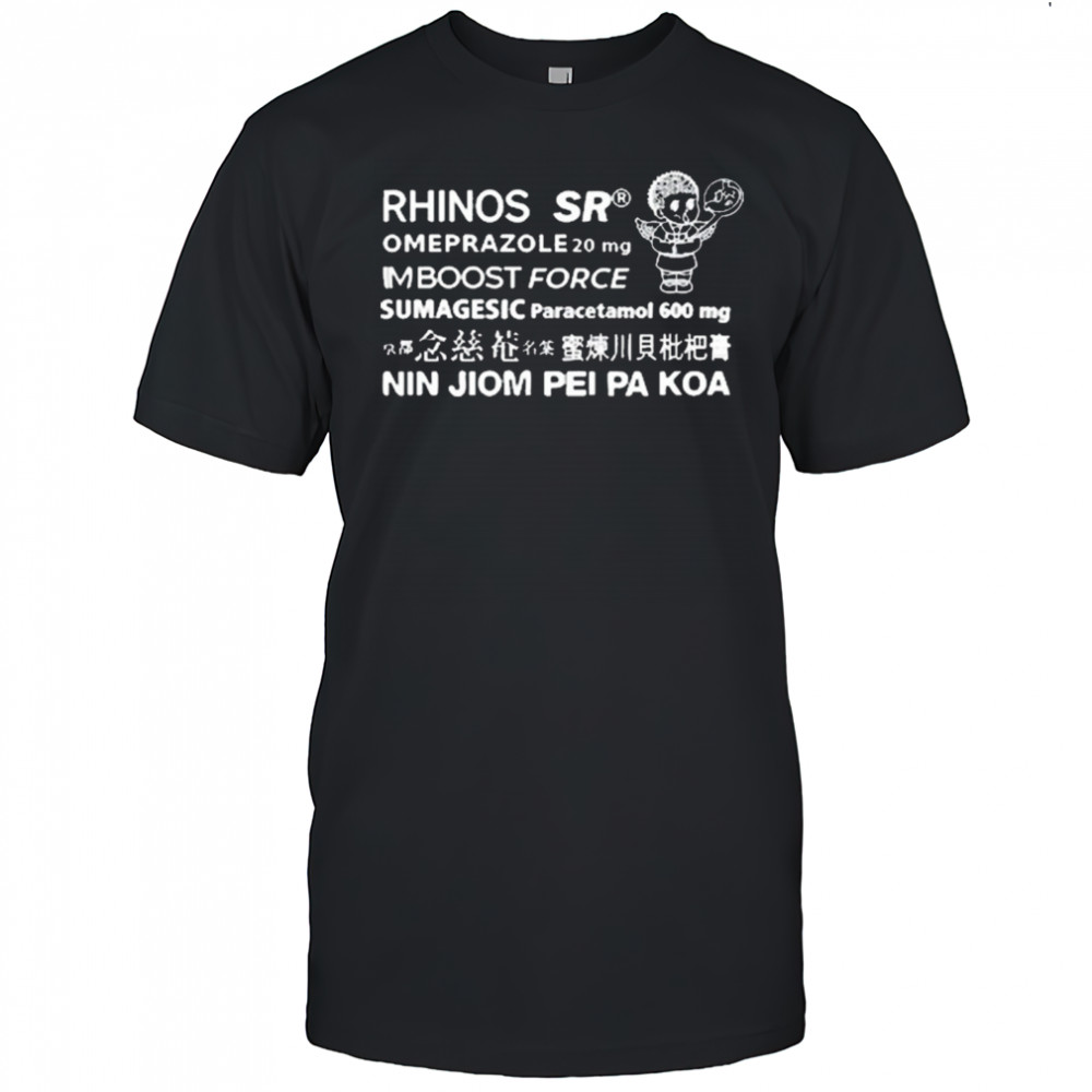 Rhinos Sr Omeprazole 20 Mg Imboost Force Sumagesic Paracetamol 600 Mg Nin Jiom Pei Pa Koa t-shirt