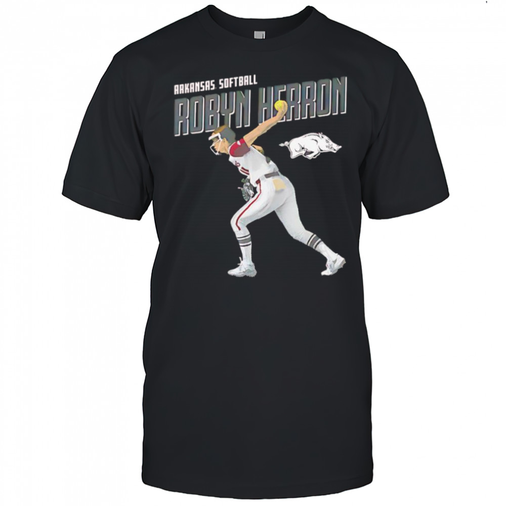 Robyn Herron Arkansas softball cartoon shirt