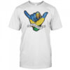 Rwanda Flag Shaka Hand Symbol T-Shirt