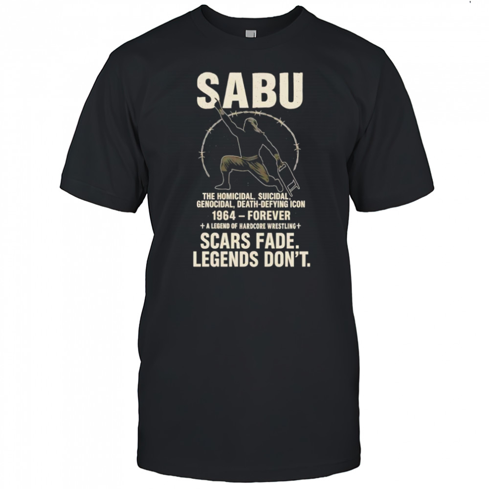 Sabu Pro Wrestling ECW Sabu Legend Wrestling In Memory shirt