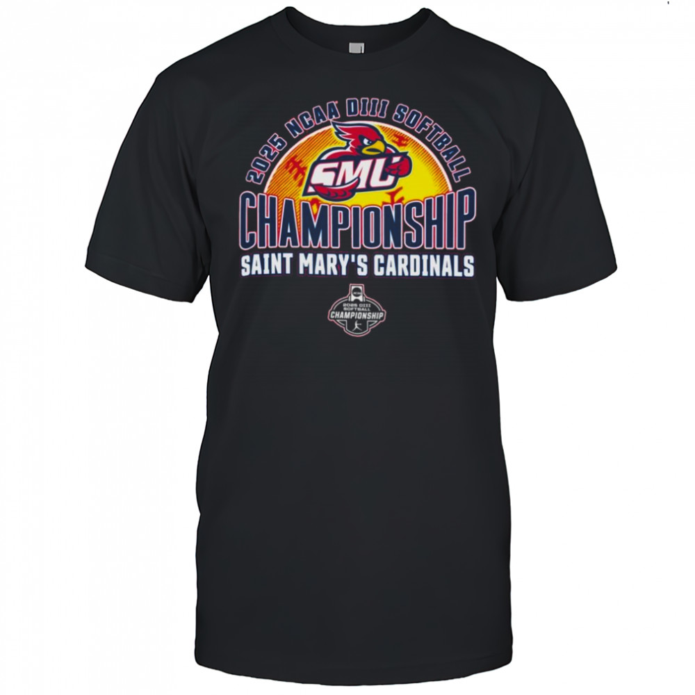Saint Mary’s Cardinals 2025 NCAA DIII Softball Championship T-Shirt