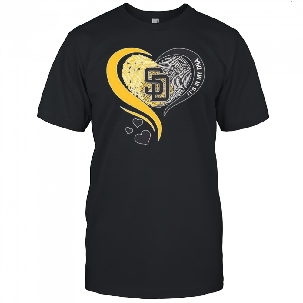 San Diego Padres Heart It’s My DNA 2025 Shirt