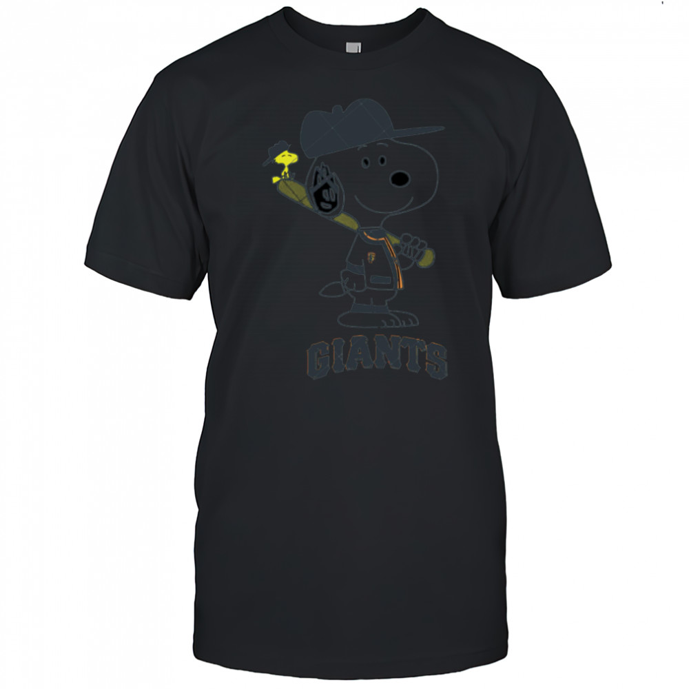 San Francisco Giants Snoopy Baseball funny cartoon shirt