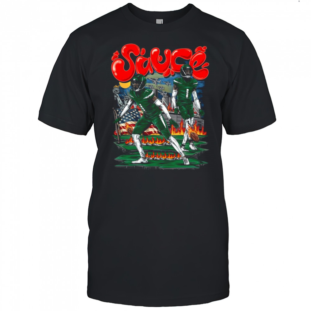 Sauce Gardner New York Jets NFL Football Planet Euphoria Painting t-shirt