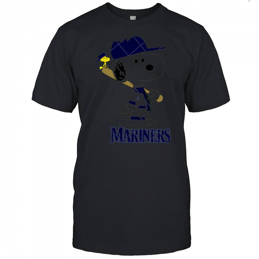 Seattle Mariners Snoopy Baseball funny cartoon shirt