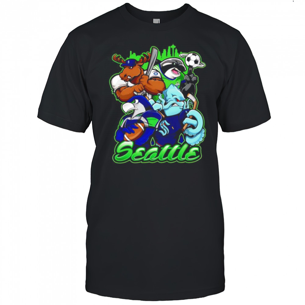 Seattle sports mascots shirt