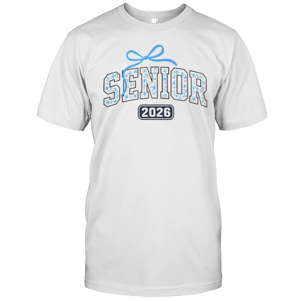 Senior 2026 Graduation Floral Pattern T-Shirt