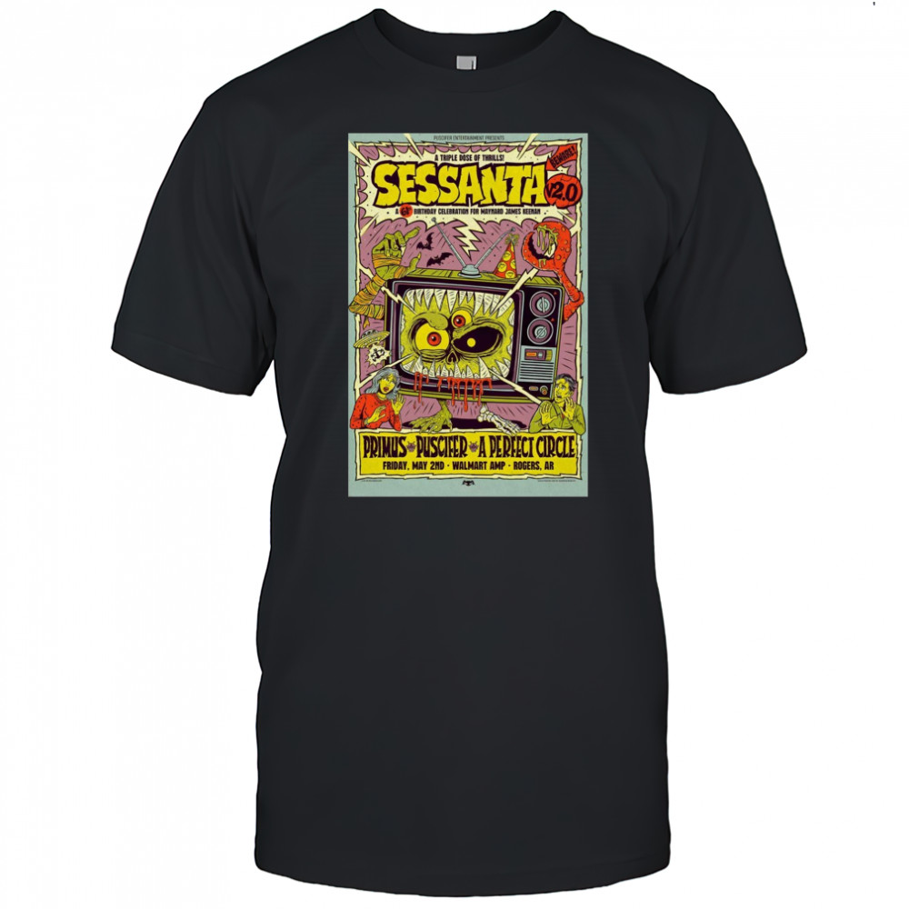 Sessanta V 2.0 Primus Puscifer and A Perfect Circle Walmart AMP Rogers AR Friday May 2 2025 Tour t-shirt