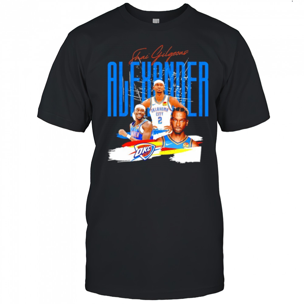 Shai Gilgeous-Alexander Oklahoma City Thunder MVP NBA Basketball graphic shirt