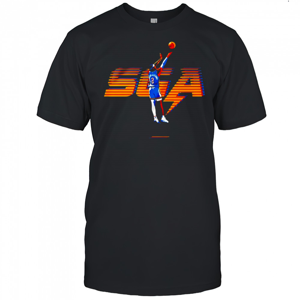Shai Gilgeous-Alexander Oklahoma City Thunder NBA Basketball Player shirt