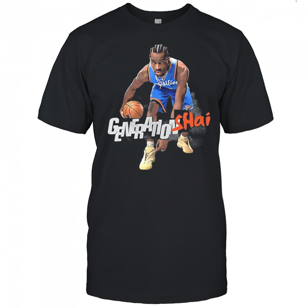 Shai Gilgeous-Alexander Oklahoma City Thunder SLAM February March 2025 cover graphic shirt