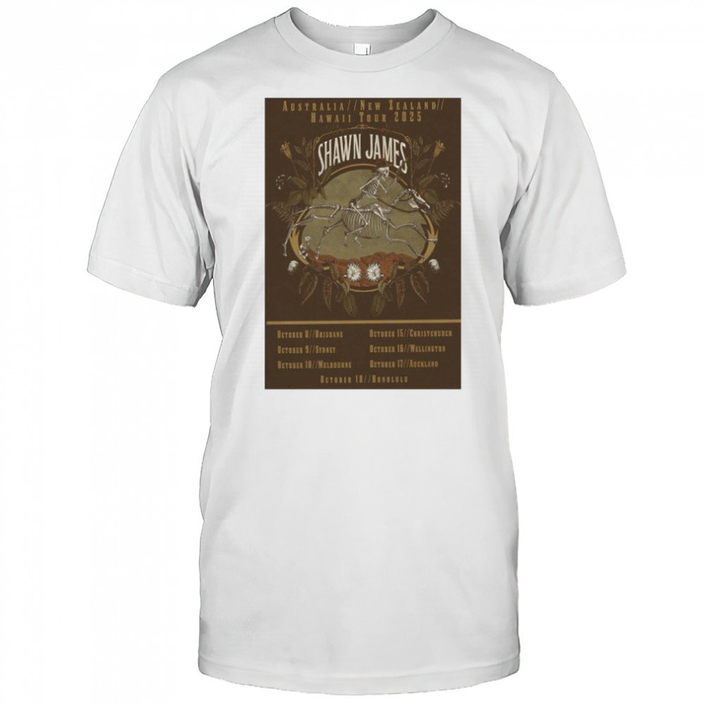 Shawn James October 2025 Tour Poster shirt