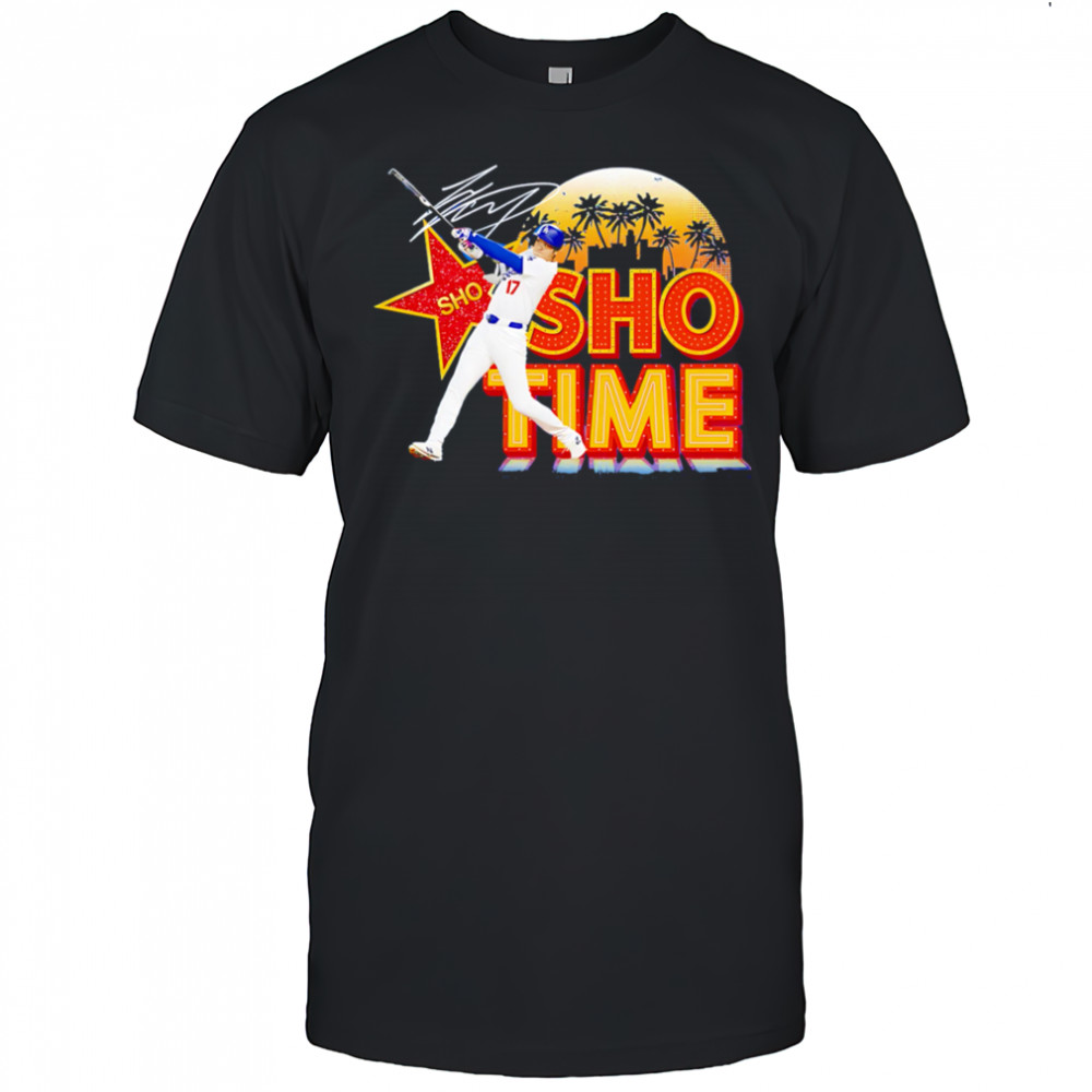 Shohei Ohtani Sho-time signature sunset shirt