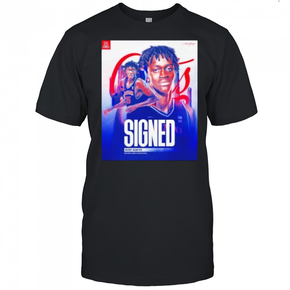 Signed Sidi Gueye Arizona Wildcats men’s basketball shirt