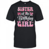 Sister Of The Birthday Girl Family Pink Coquette Bow shirt