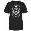 Skeleton police the only good cop is a dead cop shirt