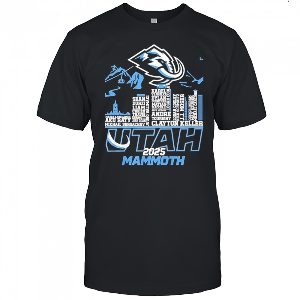 Skyline name Utah Mammoth 2025 shirt