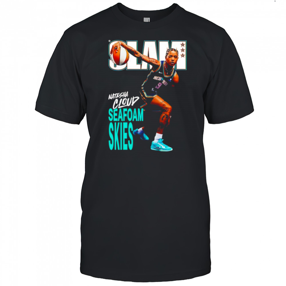 Slam Natasha Cloud seafoam skies basketball shirt