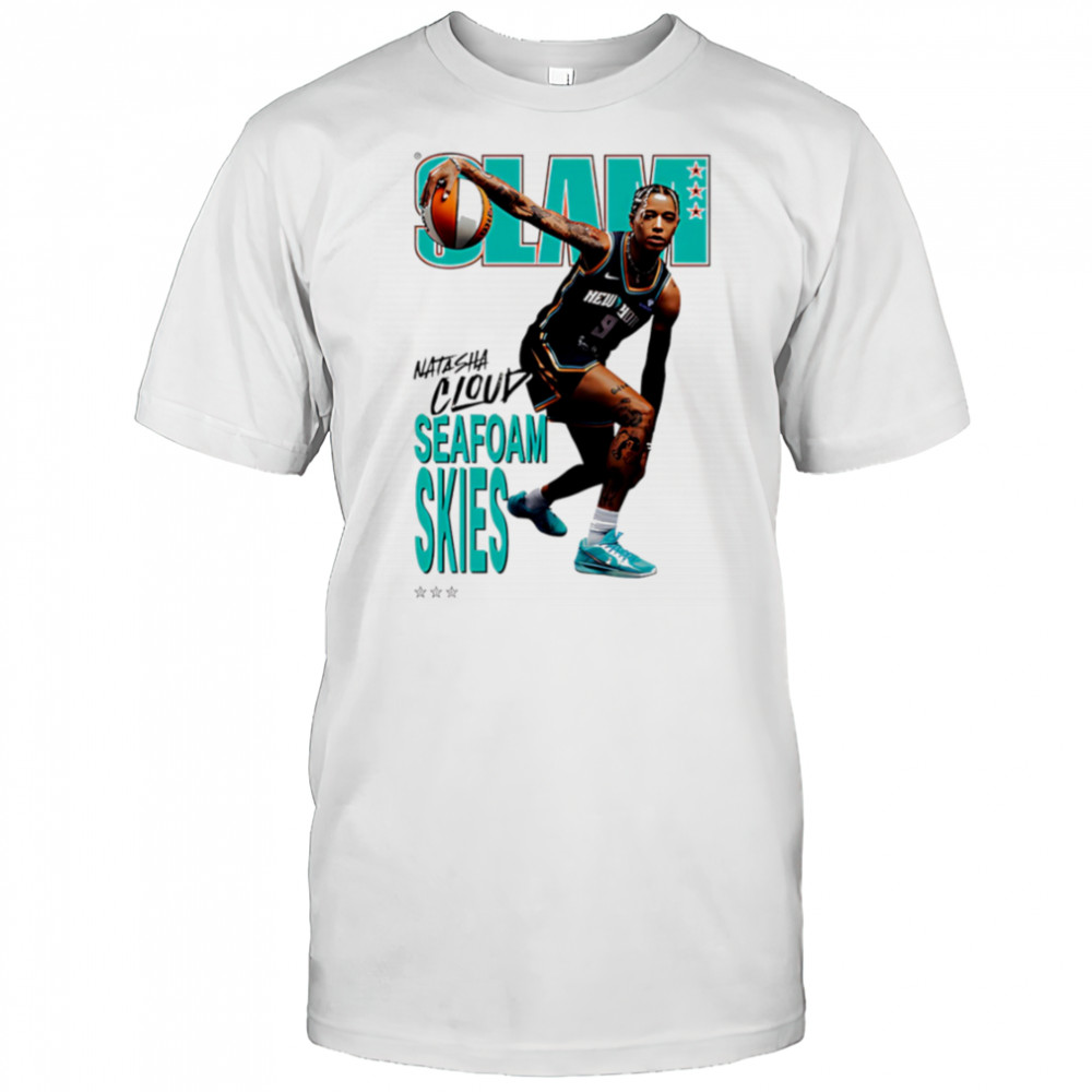 Slam Natasha Cloud seafoam skies shirt