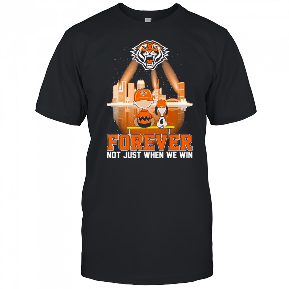 Snoopy And Charlie Brown Wests Tigers The Peanuts Forever Not Just When We Win T-Shirt