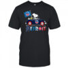 Snoopy And Woodstock Driver Car Detroit City Sports Tigers Lions Pistons And Red Wings