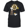 Snoopy And Woodstock Painting Boston Bruins Logo shirt