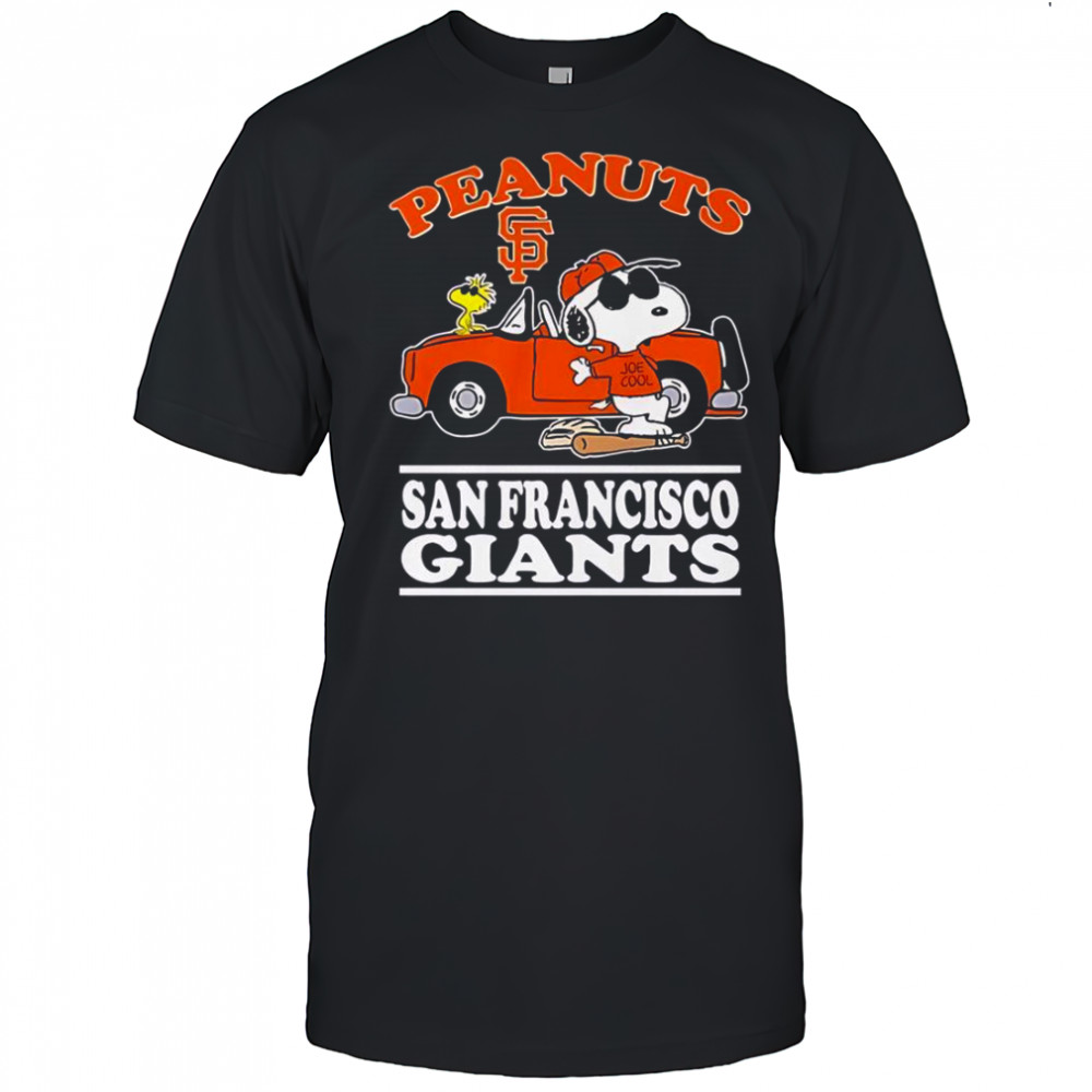 Snoopy And Woodstock The Peanuts X San Francisco Giants Joe Cool T-Shirt