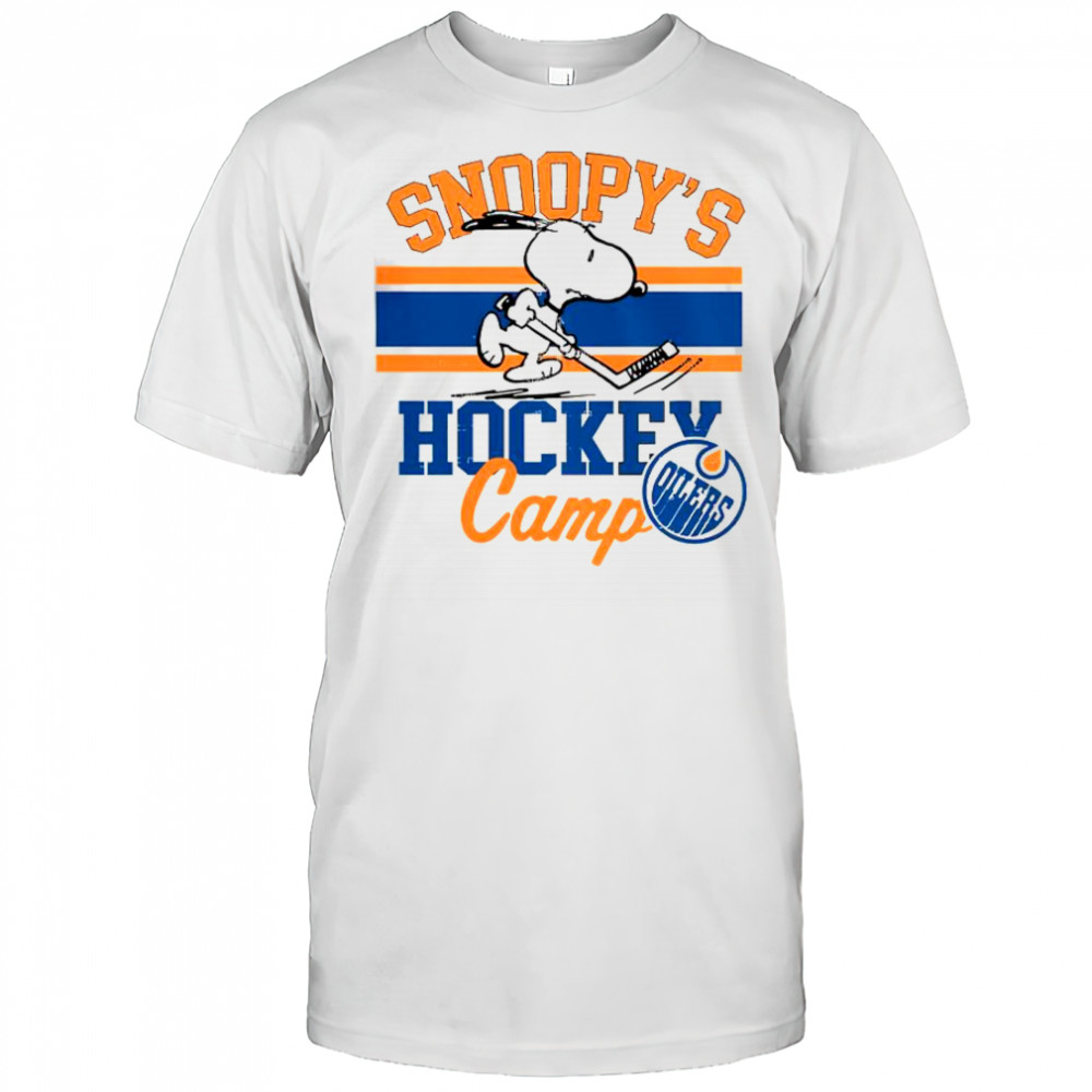Snoopy Edmonton Oilers Snoopy’s Camp Snoopy NHL All Teams T-Shirt