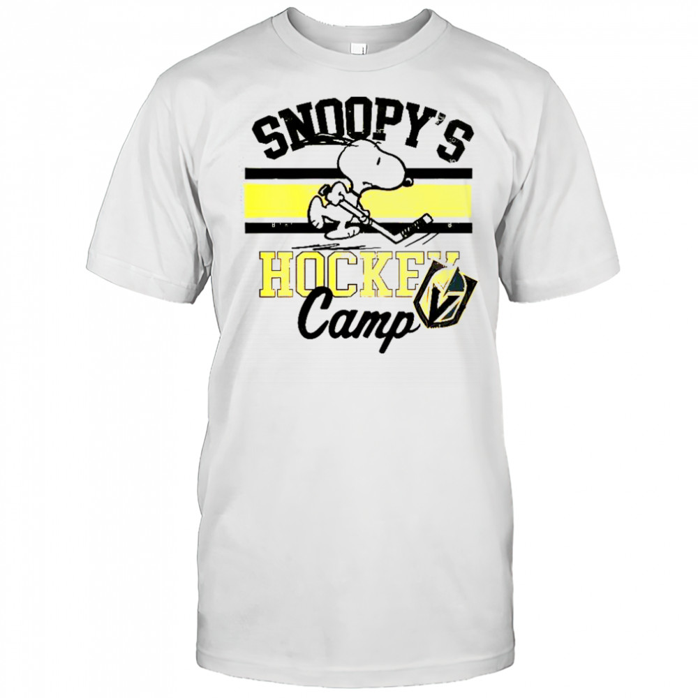 Snoopy Vegas Golden Knights Snoopy’s Hockey Camp Snoopy NHL All Teams T-Shirt