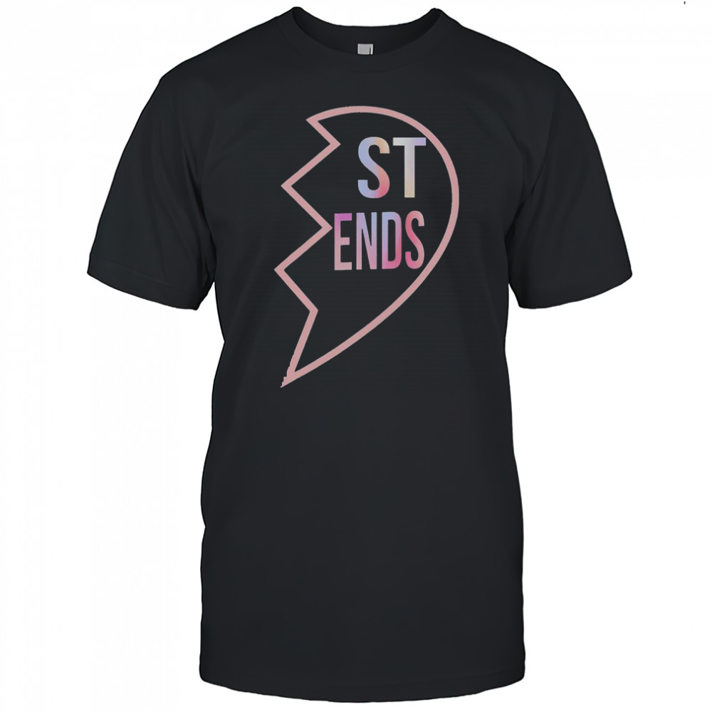 St End Bff 1 Heart In 2 Best Friends Matching 2nd Part T-Shirt