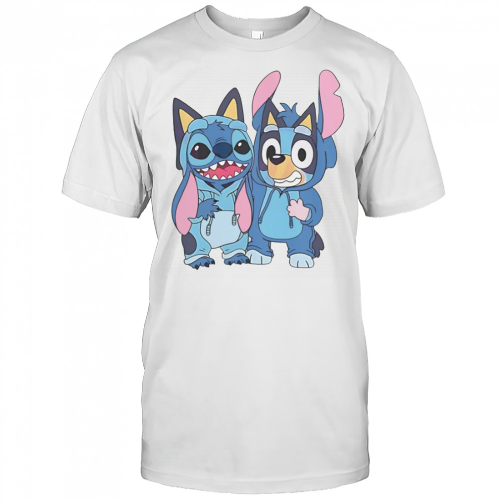 Stitch And Bluey Bluey Costume T-Shirt