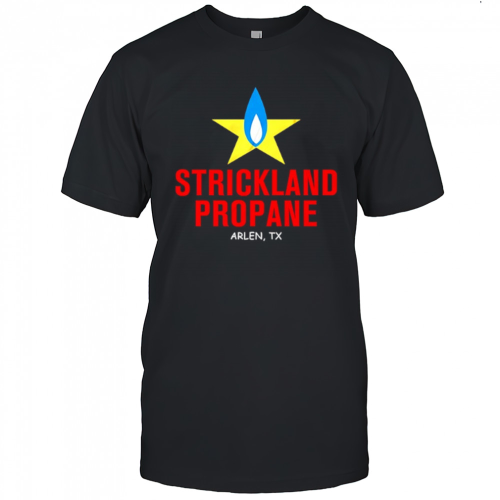 Strickland Propane Arlen TX logo shirt