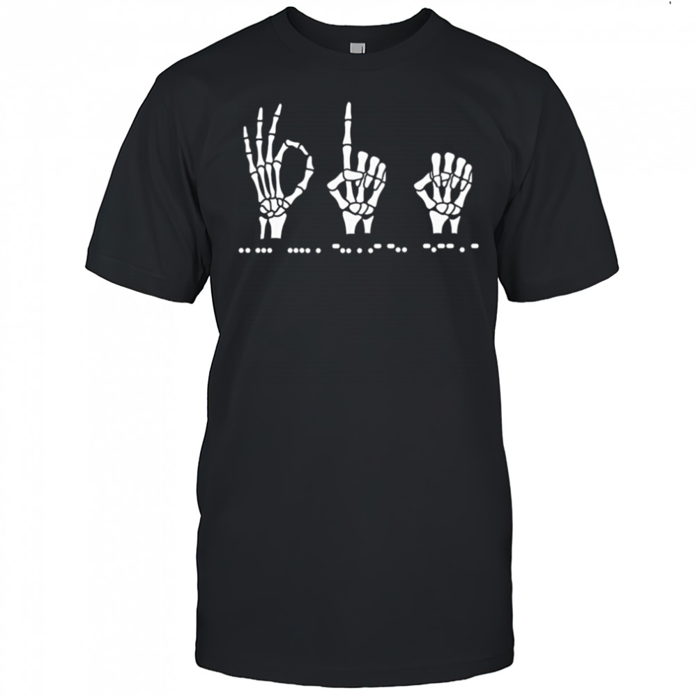 Subtle antI Trump sign language fdt shirt