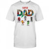 Super Dad Marvel Superhero Personalized Kids Names Father’s Day shirt