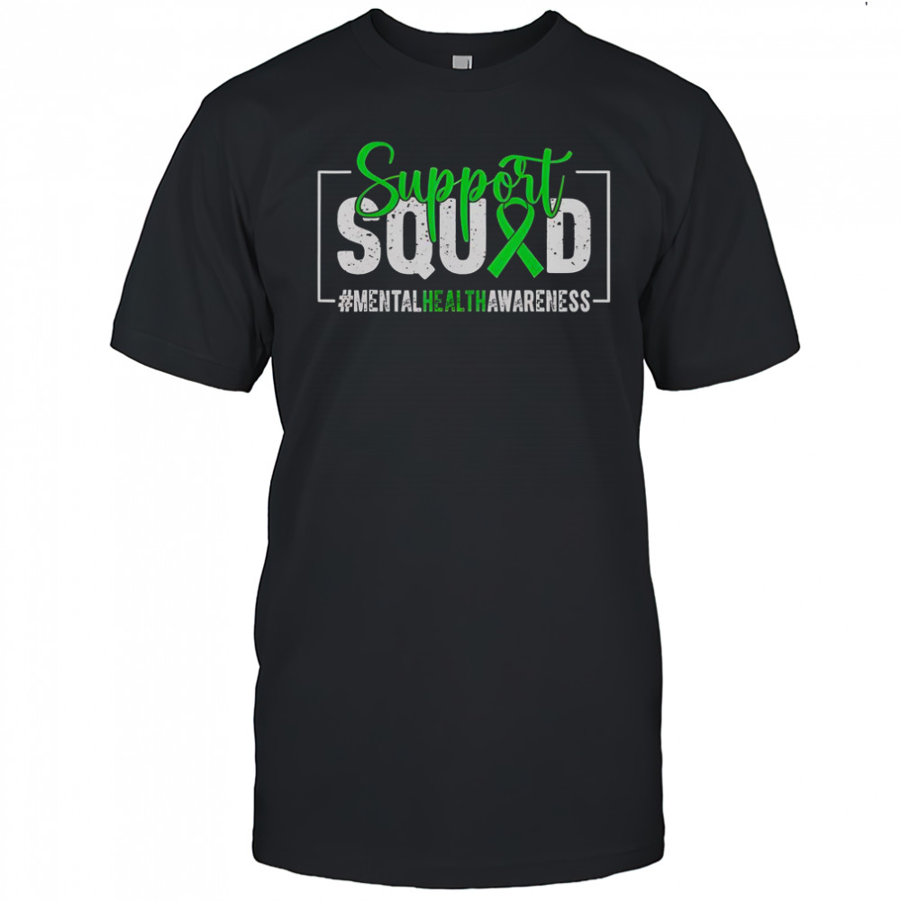 Support Squad Mental Health Awareness Ribbon T-Shirt