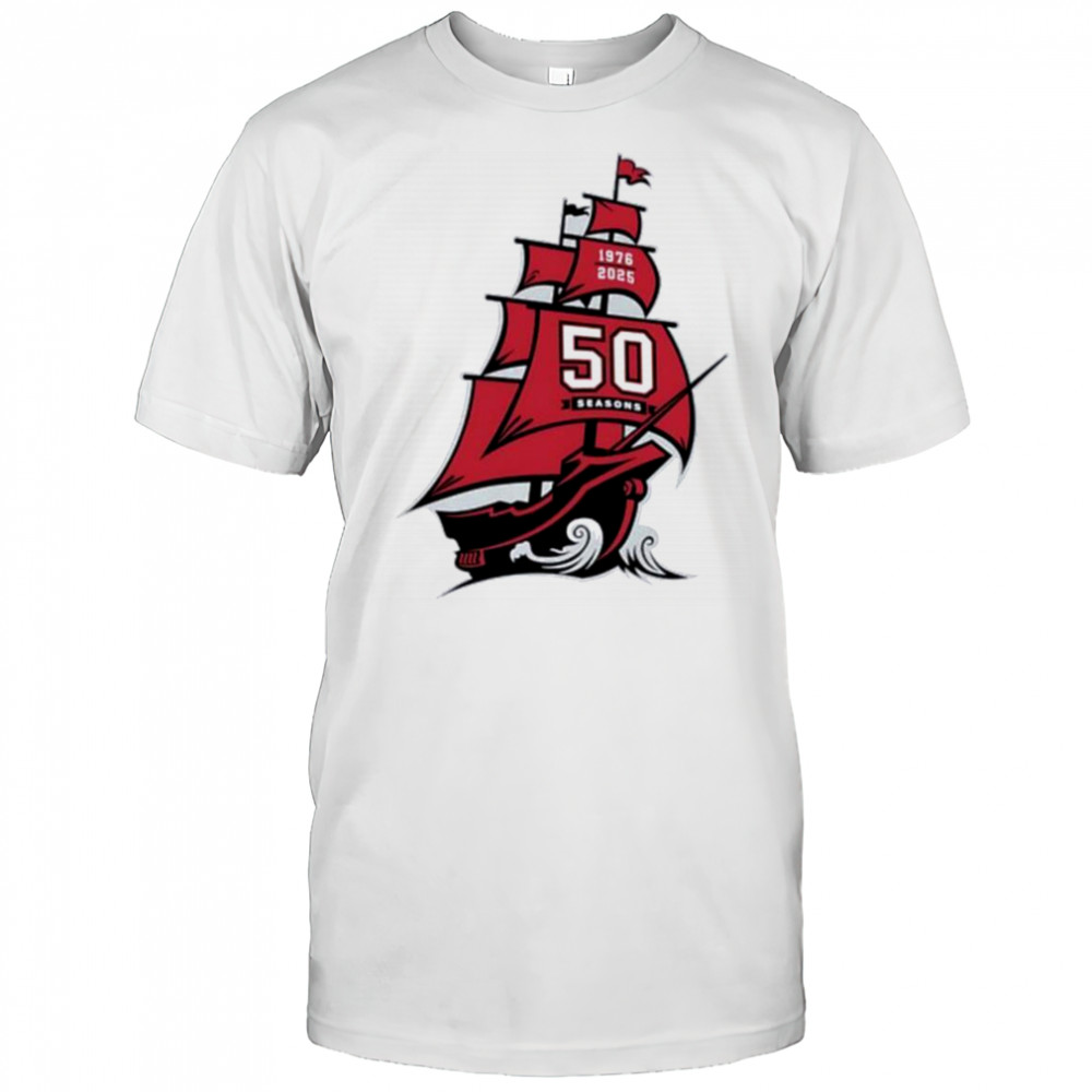 Tampa Bay Buccaneers NFL 50 season 1976 2025 shirt