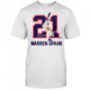 Teambrown Warren Spahn Baseball Hall Of Fame Member Signature T-Shirt