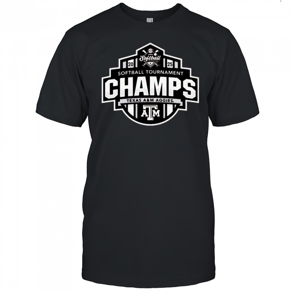 Texas A&M Aggies Softball 2025 SEC Conference Tournament Champions T-shirt