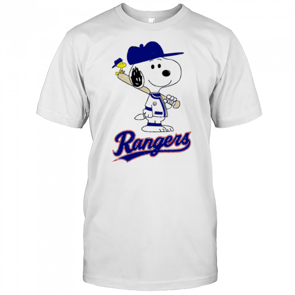 Texas Rangers Snoopy Baseball funny cartoon shirt