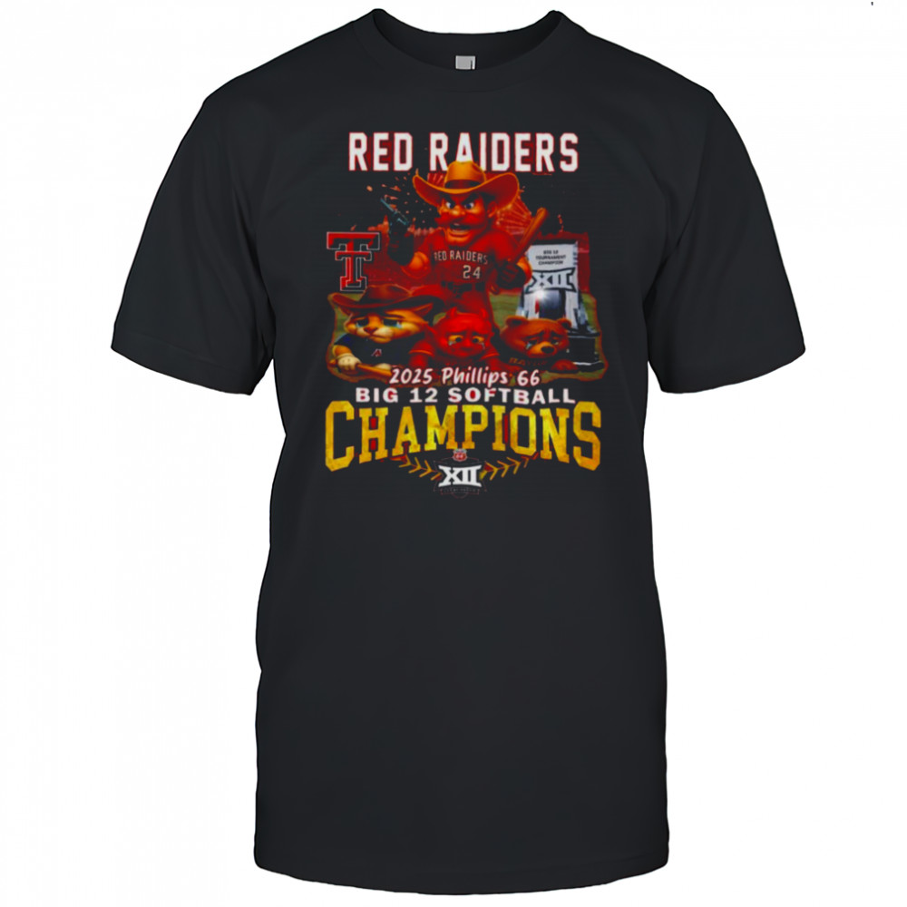 Texas Tech Red Raiders 2025 Big 12 Softball Champions Phillips 66 shirt