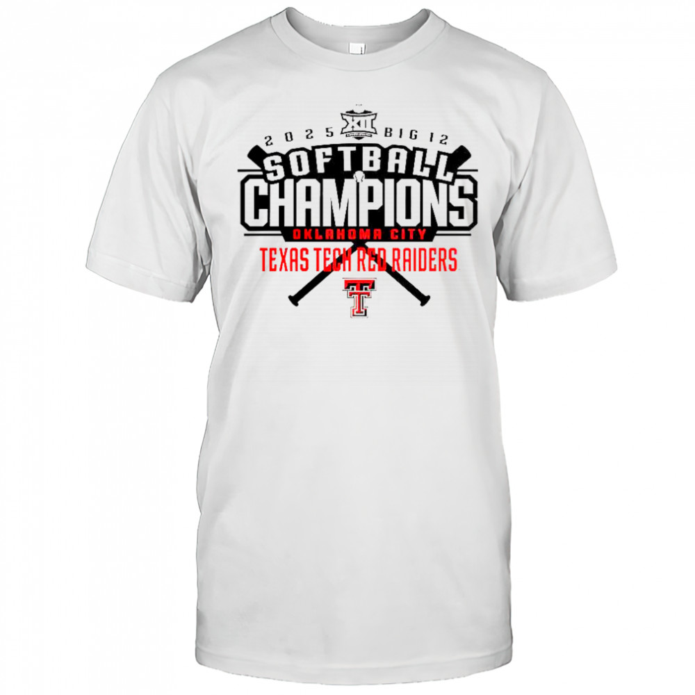 Texas Tech Red Raiders 2025 Big 12 Softball Conference Tournament Champions T-Shirt