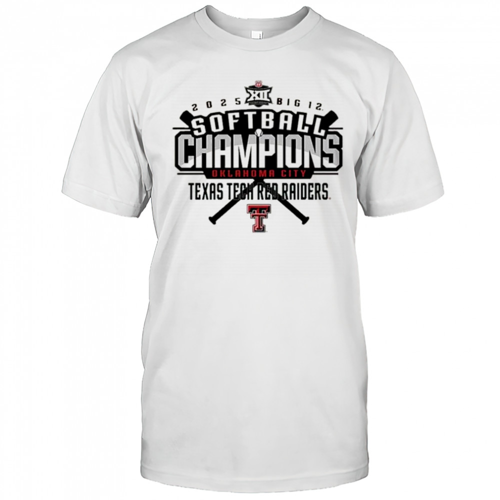 Texas Tech Red Raiders Big 12 Softball Conference Tournament Champions Locker Room 2025 t-shirt Texas Tech Red Raiders Big 12 Softball Conference Tournament Champions Locker Room 2025 t-shirt